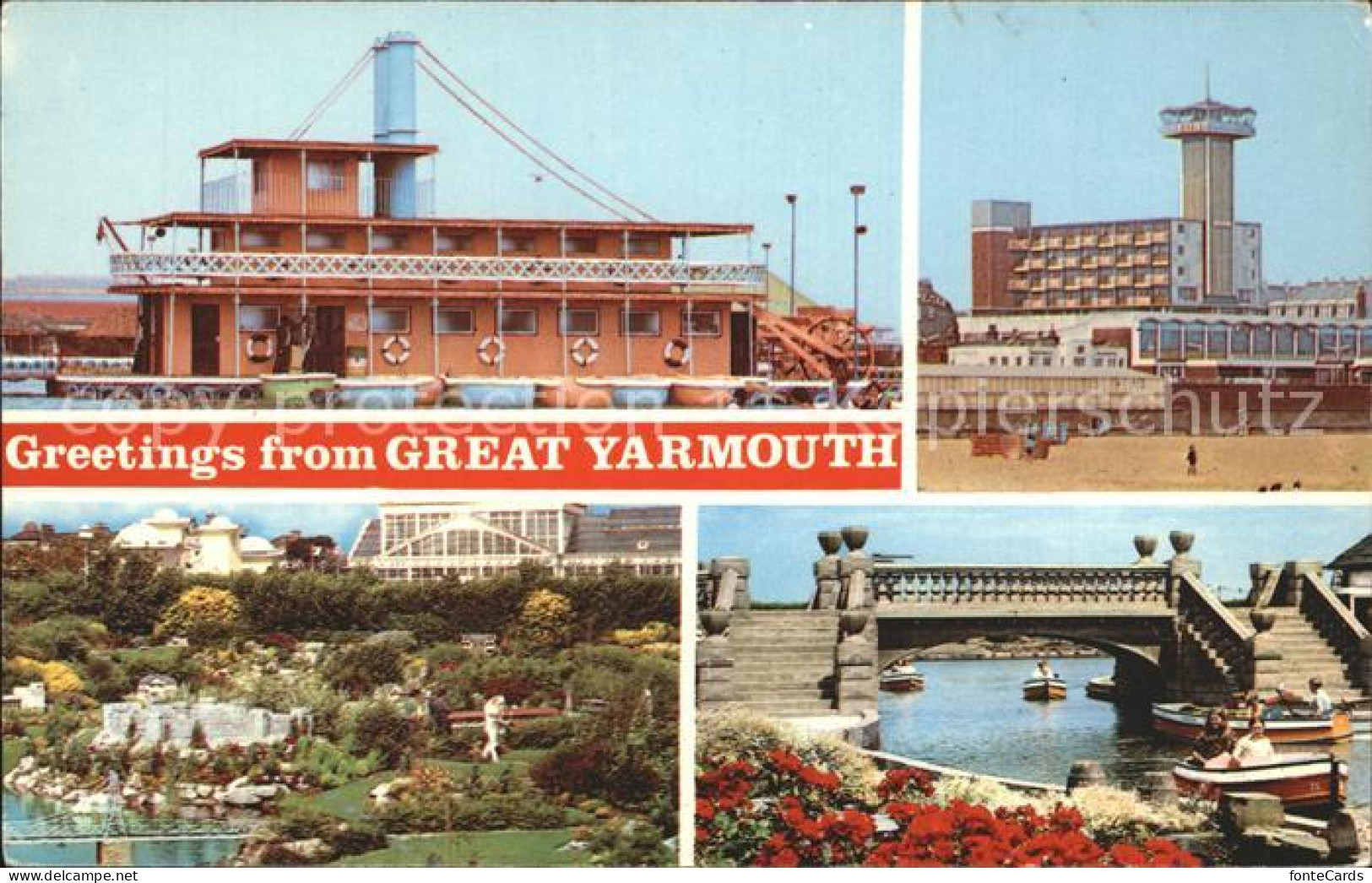72294810 Great Yarmouth South Boating Lake Model Village Oasis Tower Ballroom  - Sonstige & Ohne Zuordnung