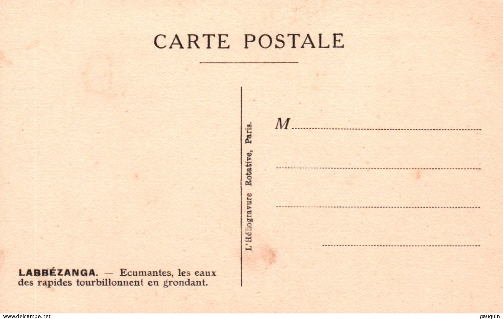 CPA - LABBEZANGA - Les Eaux Des Rapides Tourbillonnent En Grondant - Edition Héliogravure - Malí