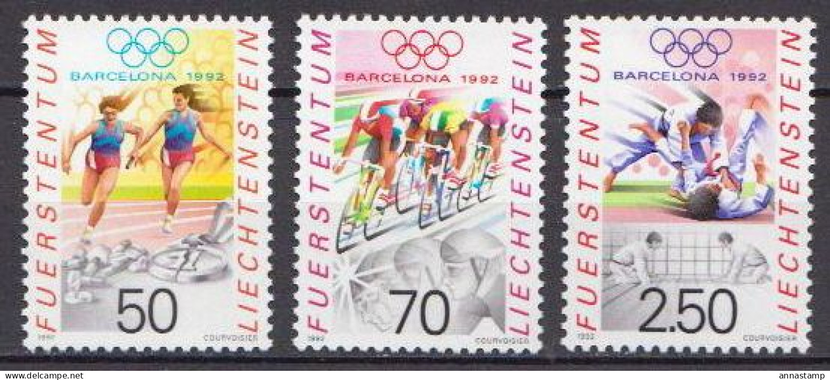 Liechtenstein MNH Set - Summer 1992: Barcelona