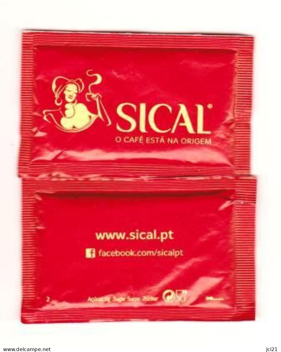 Sachet De Sucre " SICAL " Portugal (scann Recto-verso) [S079]_Di123 - Sucres