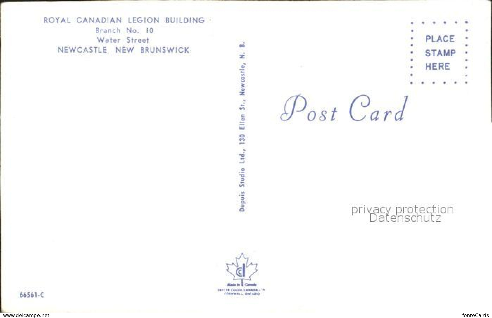 72293177 New_Brunswick Royal Canadian Legion Building - Sonstige & Ohne Zuordnung