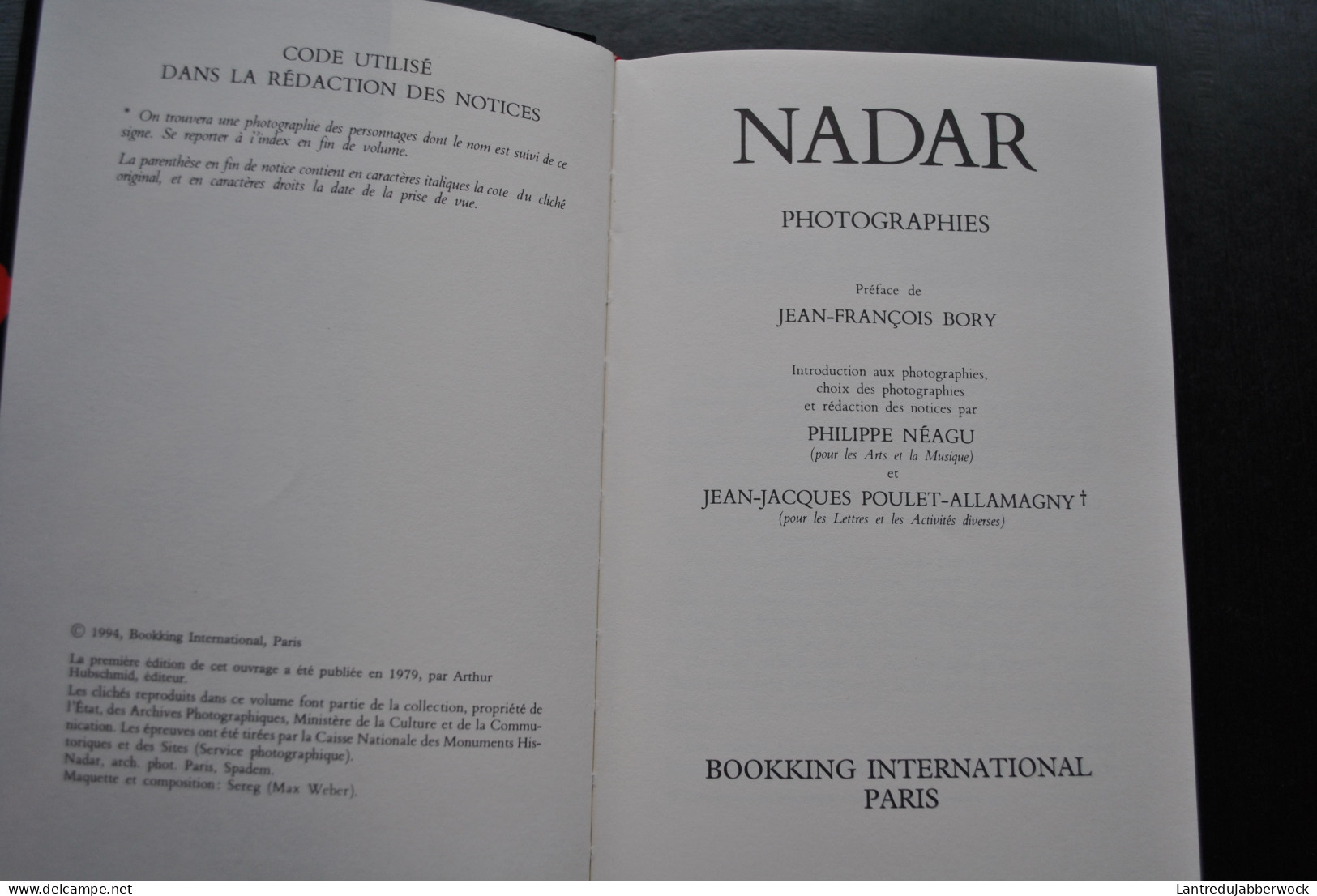 NADAR Photographies - Dessins Et écrits Complet En 2 Volumes Réédition De 1994 - Photographe Caricaturiste Art Musique - Art
