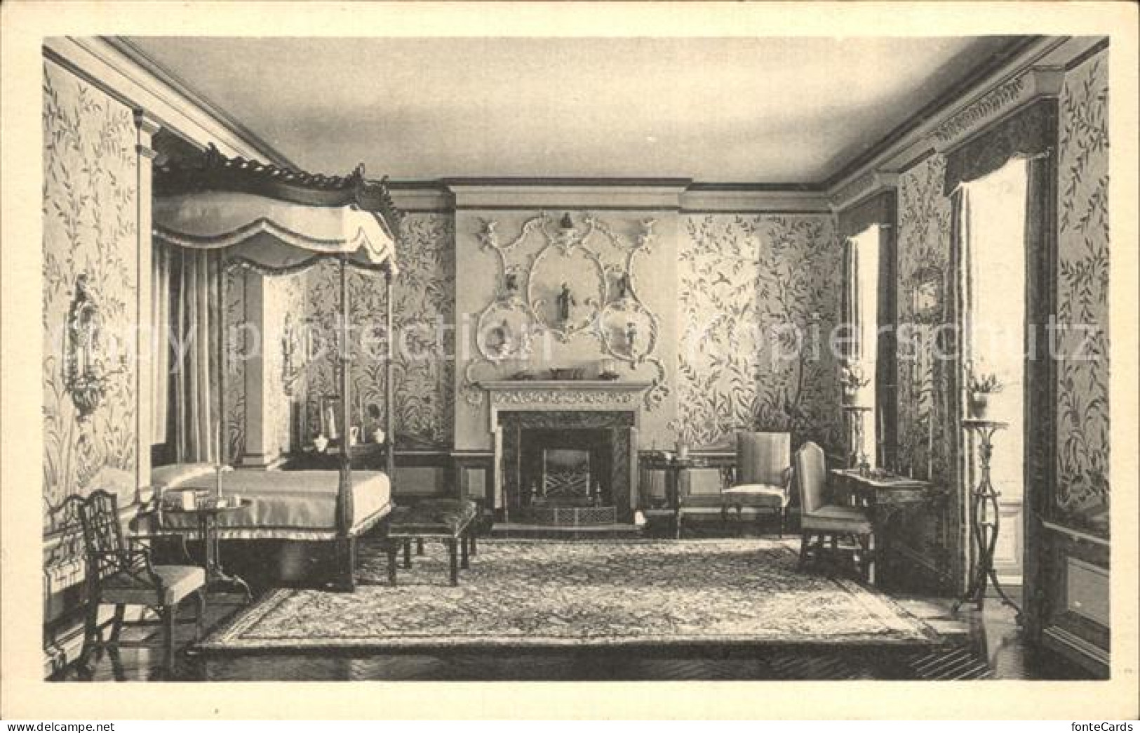 72293088 Chicago_Illinois Bedroom English Chippendale Style  - Other & Unclassified