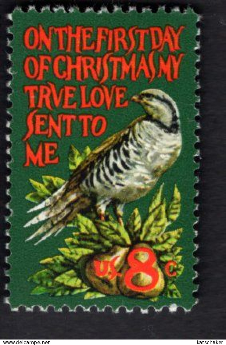 205106629 SCOTT 1445 (XX) POSTFRIS MINT NEVER HINGED - CHRISTMAS - PARTRIDGE IN A PEAR TREE - BIRD - Unused Stamps