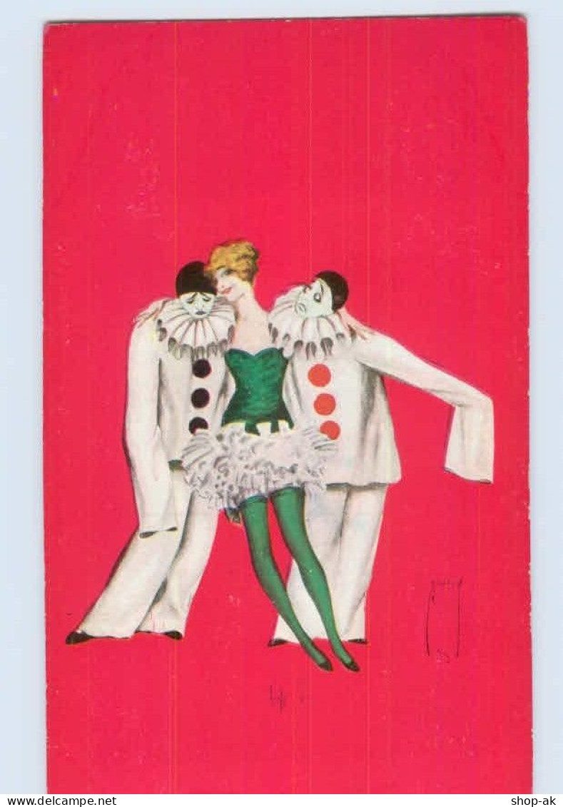 W9Z33/ Ernst Deutsch  Künstler AK Pierrot Jugendstil Art Deco Ca.1920 - Mailick, Alfred
