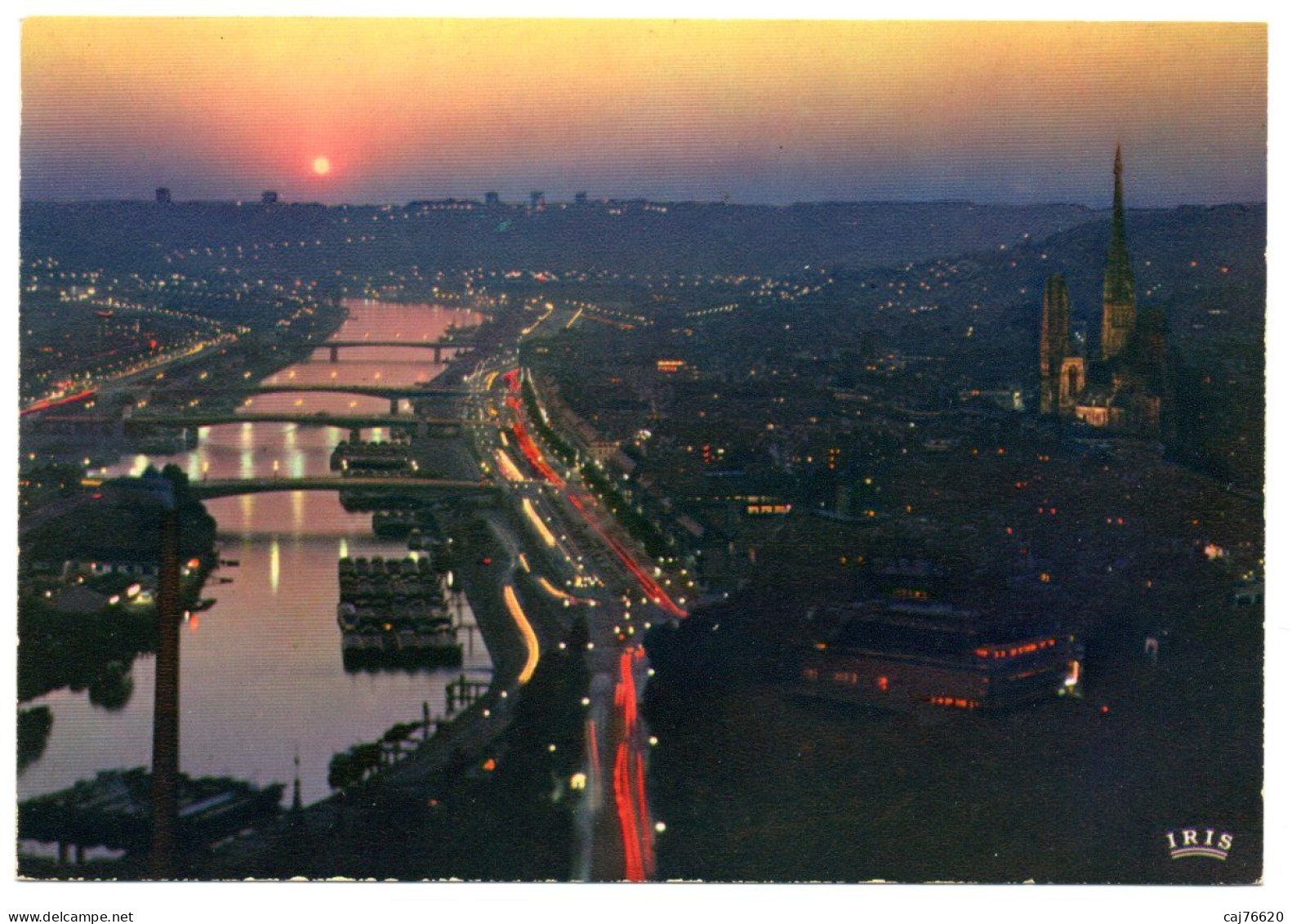 Rouen , Nuit Sur La Ville - Rouen