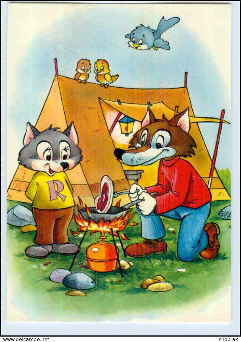 P2S25/ Menschliche Tiere - Camping Fuchs  Schöne Krüger AK Ca.1965 - Humour
