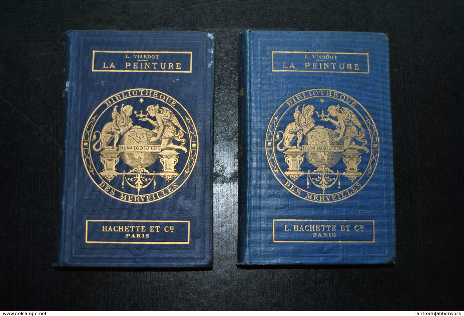 Louis VIARDOT LES MERVEILLES DE LA PEINTURE COMPLET 2 TOMES 1869 & 1870 - Hachette Bibliothèque Des Merveilles Reliure - 1801-1900