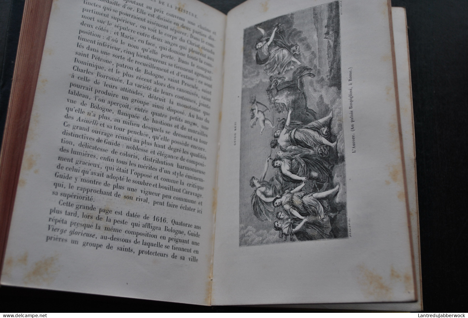 Louis VIARDOT LES MERVEILLES DE LA PEINTURE COMPLET 2 TOMES 1869 & 1870 - Hachette bibliothèque des merveilles Reliure