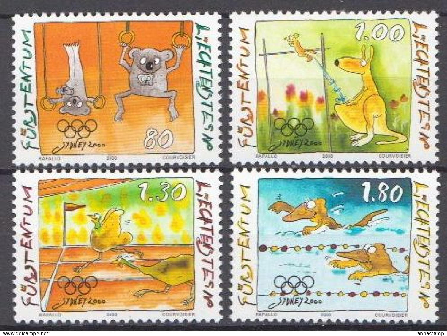 Liechtenstein MNH Set - Sommer 2000: Sydney