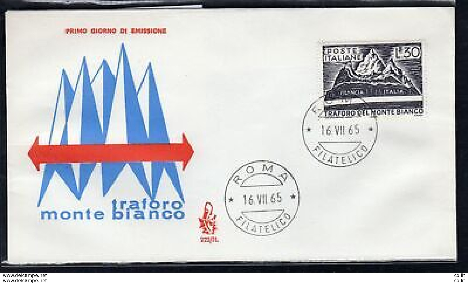 Italia FDC Venetia 1965 Monte Bianco  Non Viaggiata - FDC