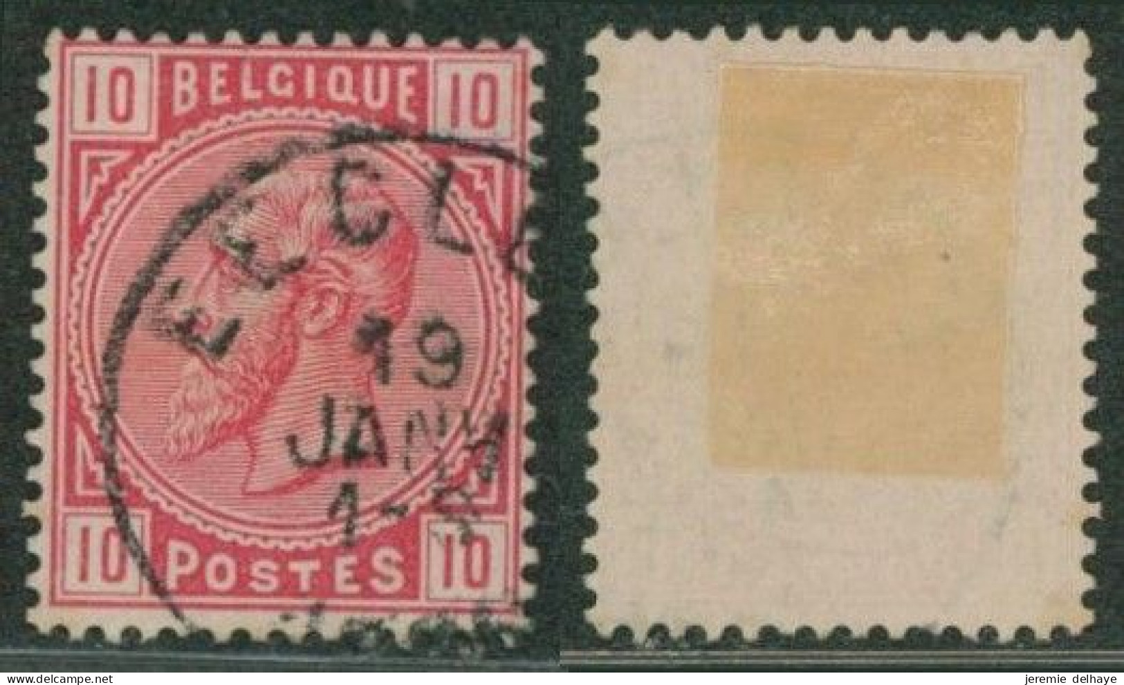 émission 1883 - N°38 Obl Simple Cercle "Eecloo" - 1883 Leopold II