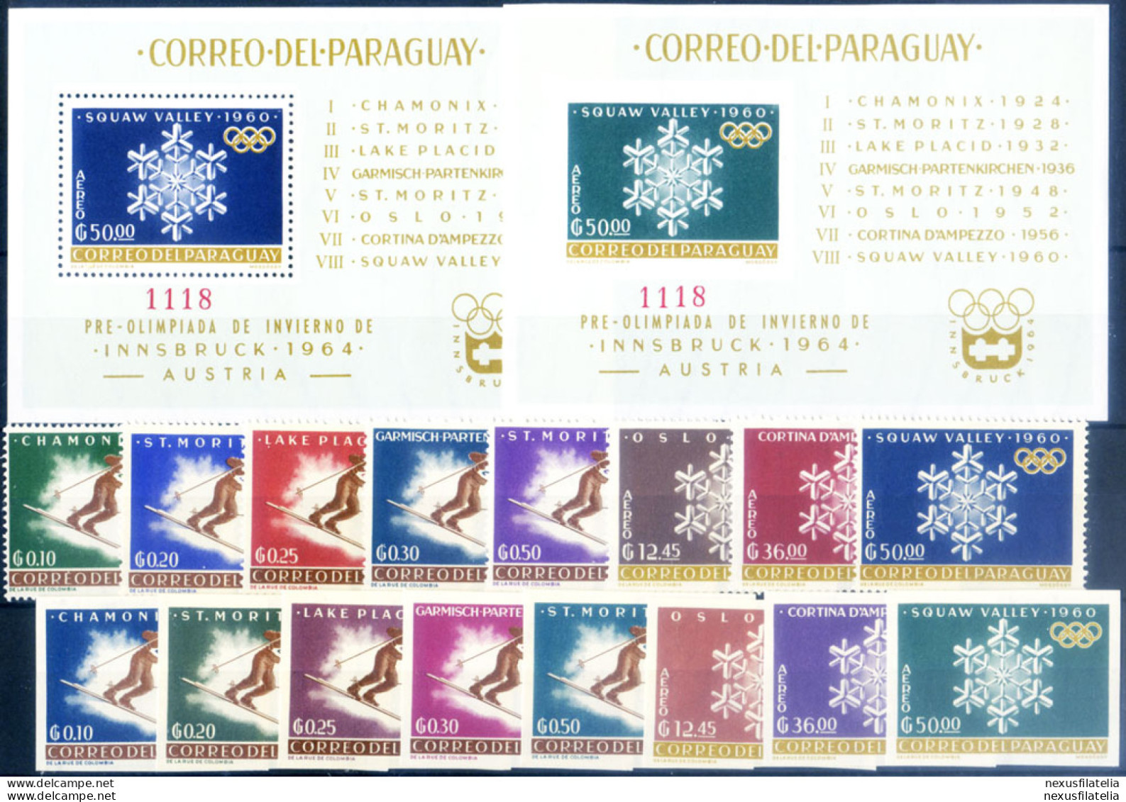 Sport. Olimpiadi Innsbruck 1963. - Paraguay