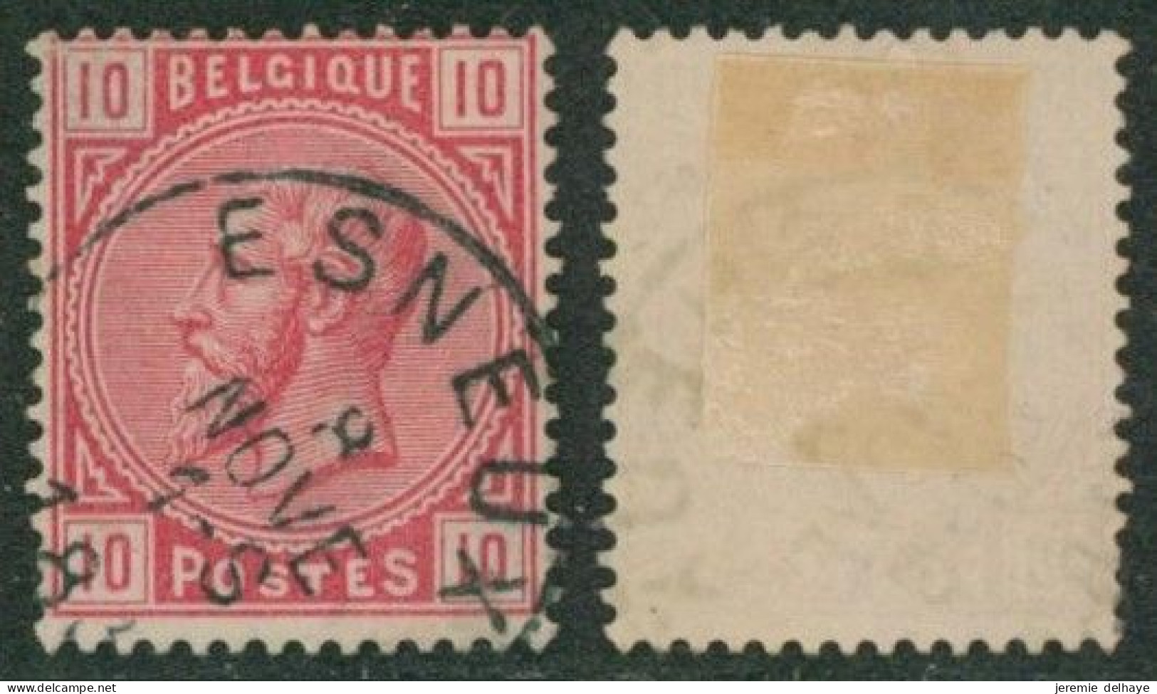 émission 1883 - N°38 Obl Simple Cercle "Esneux" - 1883 Leopold II