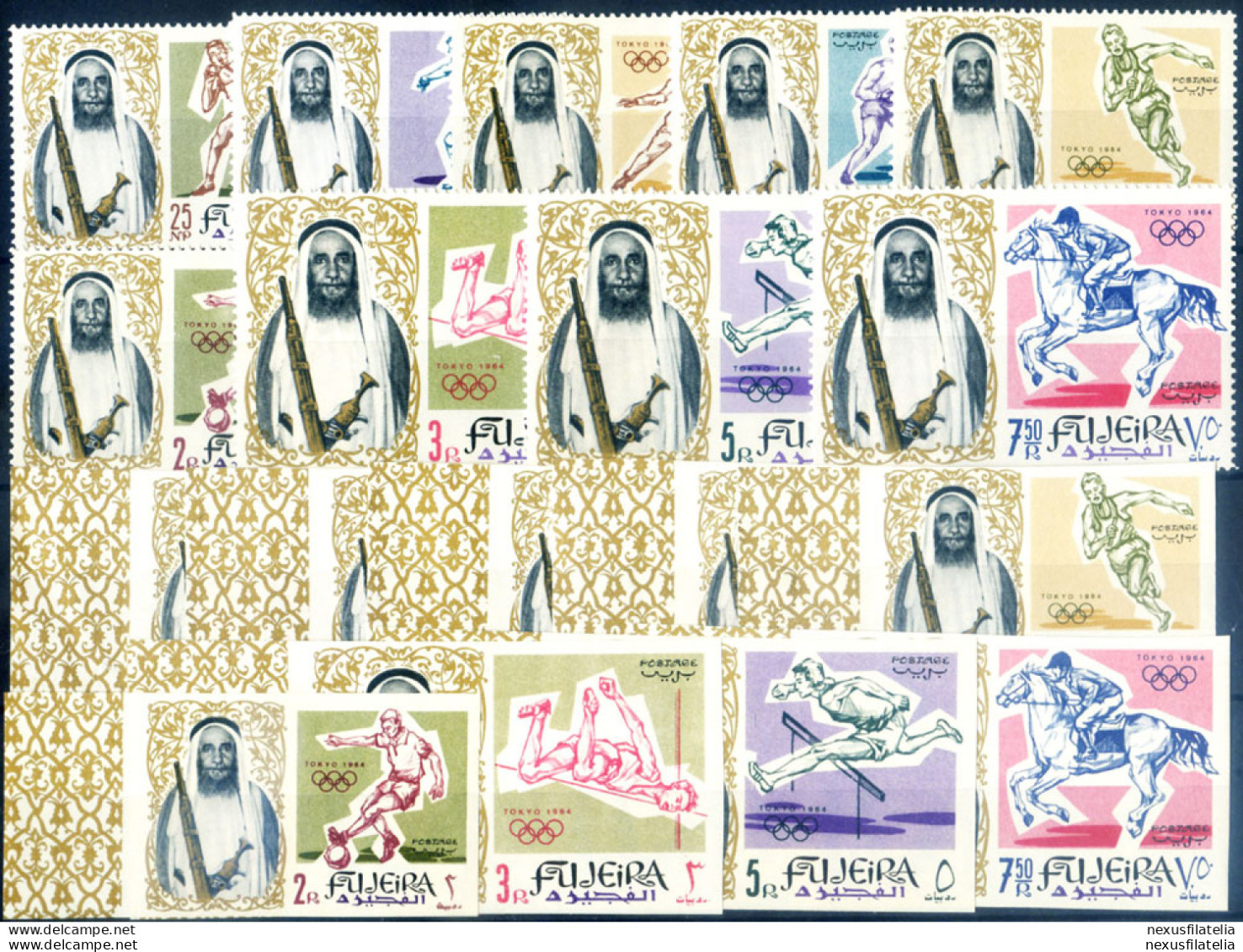 Fujeira. Sport. Olimpiadi Tokyo 1964. - Emirati Arabi Uniti