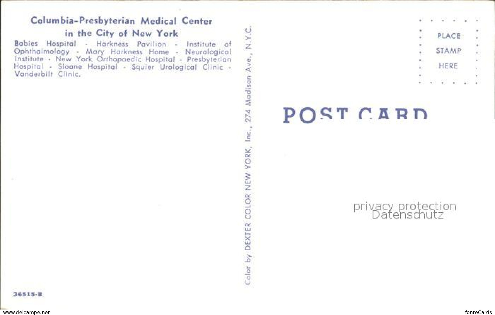 72291101 New_York_City Columbia Presbyterian Medical Center - Other & Unclassified