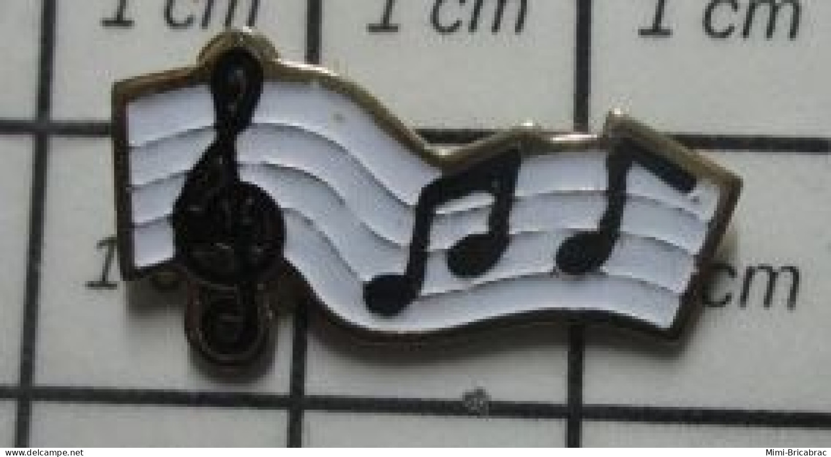 1618b Pin's Pins / Beau Et Rare : MUSIQUE / PORTEE MUSICALE CLE DE SOL NOTES - Muziek