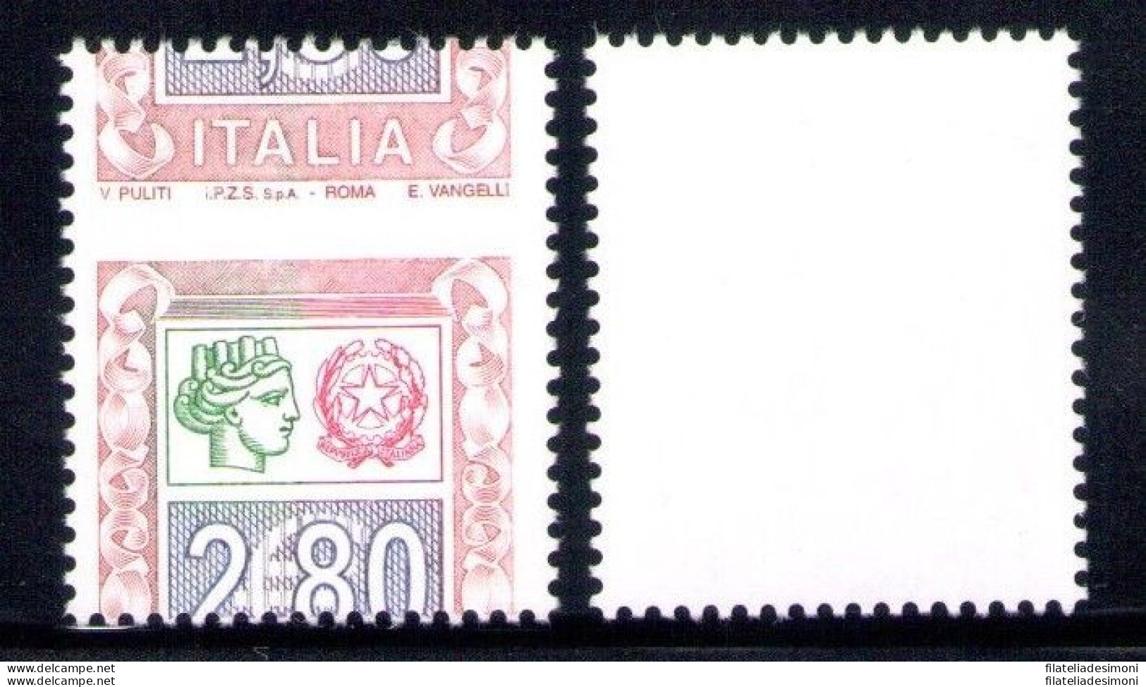 2004 Repubblica Italiana, 2.80€ Alti Valori Scritta Italia In Alto N° 2776 Ba - Variedades Y Curiosidades