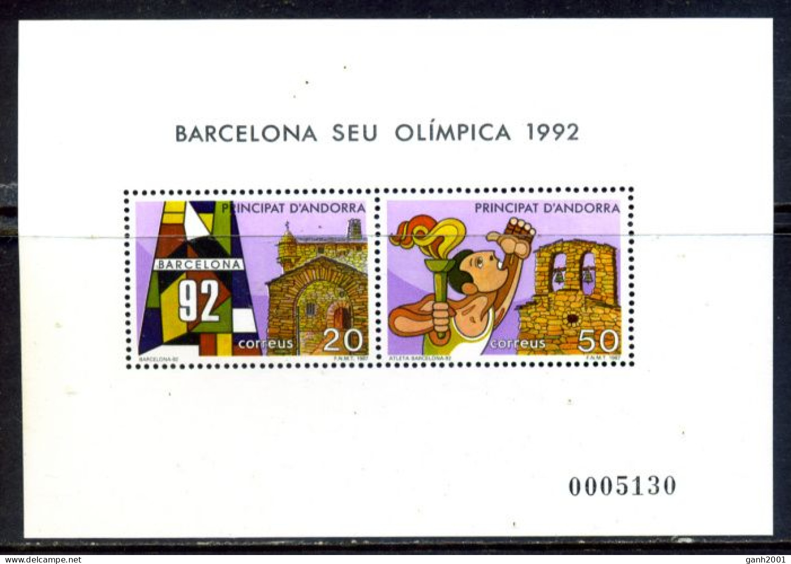 Andorra 1987 / Olympic Games Barcelona 1992 MNH Juegos Olímpicos / Ha37  27-2 - Zomer 1992: Barcelona