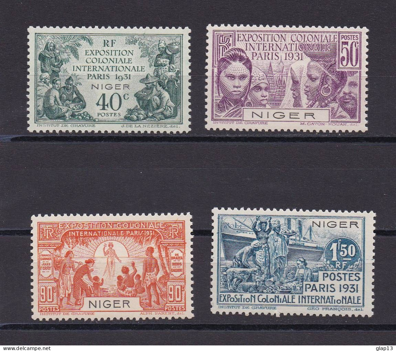 NIGER 1931 TIMBRE N°53/56 NEUF** EXPOSITION - Neufs