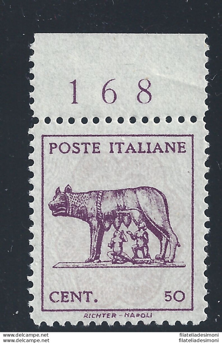 1944 Luogotenenza - Lupa N° 515 Con Numero 168  SENZA GOMMA - Andere & Zonder Classificatie