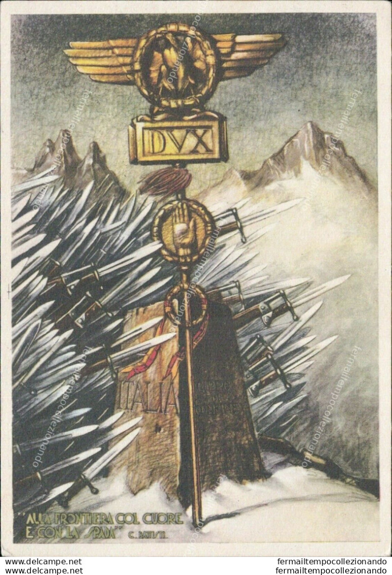 An198 Cartolina Militare Guardia Alla Frontiera - Regimenten