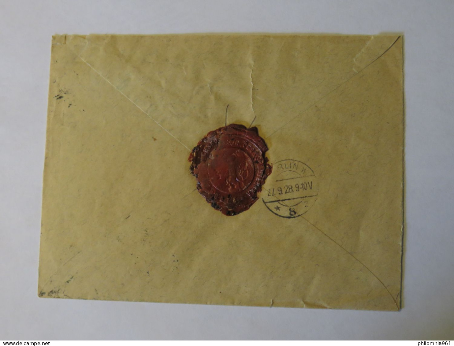 CZECHOSLOVAKIA REGISTERED COVER TO GERMANY 1928 - Used Stamps