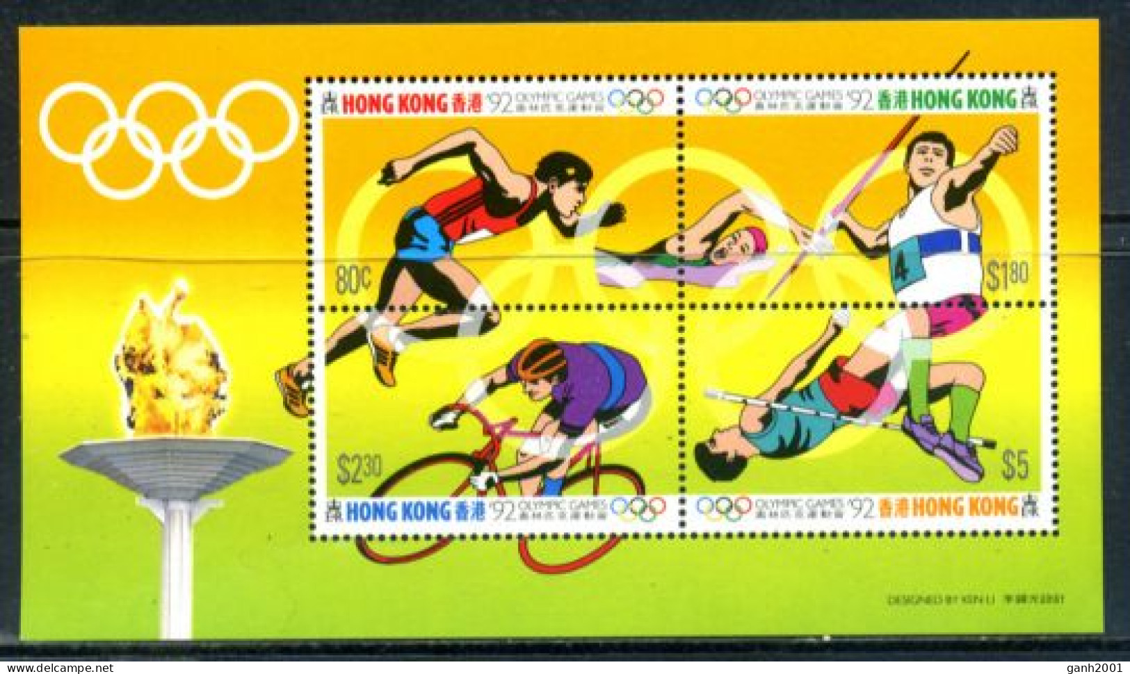 Hong Kong 1992 / Olympic Games Barcelona MNH Juegos Olímpicos Olympische Spiele / Em16  27-1 - Sommer 1992: Barcelone