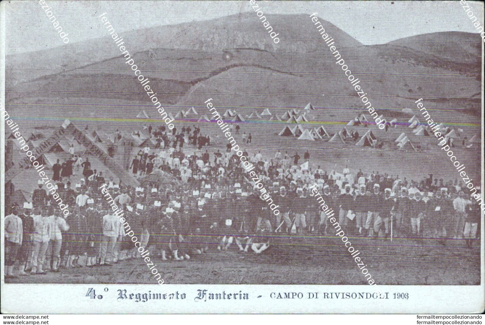 Bz521 Cartolina Militare 9 Reggimento Fanteria Campo Di Rivisondoli Www1 1guerra - Regimenten