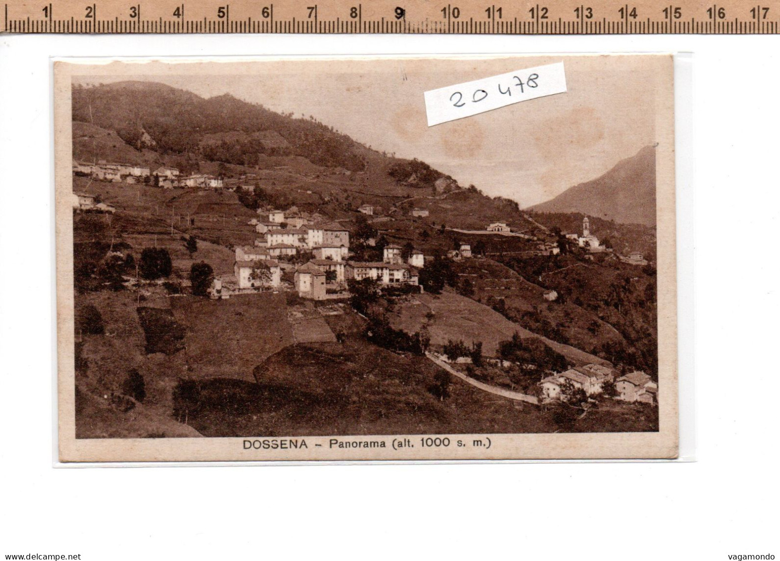 20478  DOSSENA PANORAMA 1934 - Bergamo