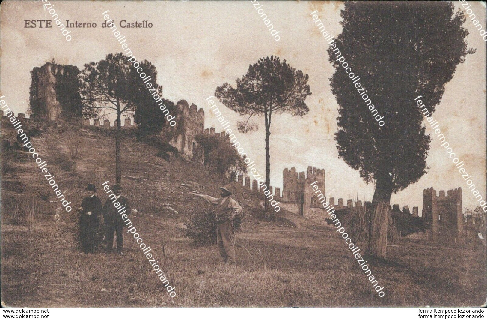 Cm408 Cartolina Este Interno Del Castello Provincia Di Padova Veneto - Padova (Padua)