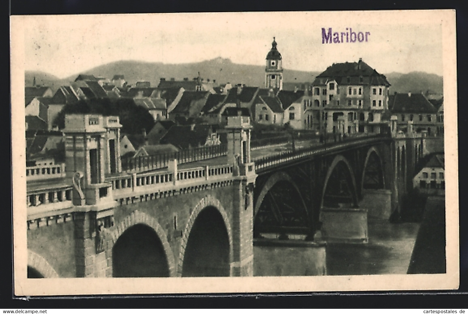 AK Marburg A. D., Die Neue Reichsbrücke  - Slowenien