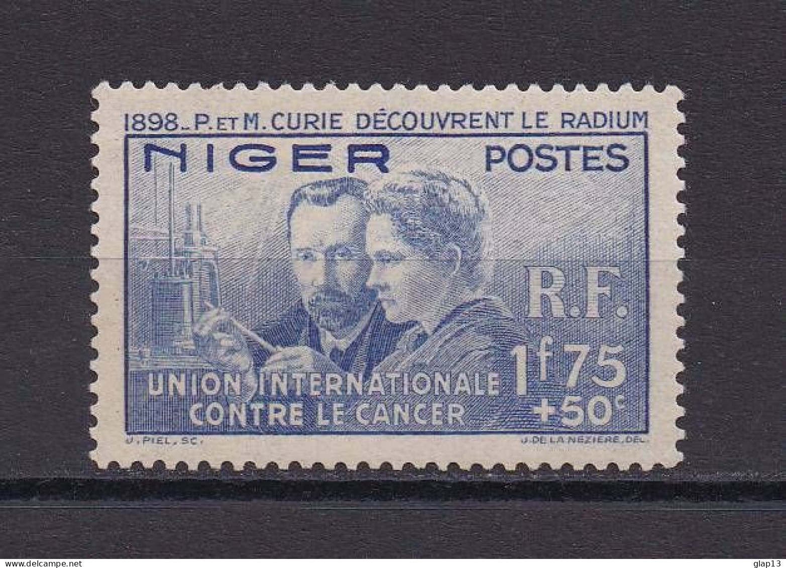 NIGER 1938 TIMBRE N°63 NEUF** PIERRE ET MARIE CURIE - Neufs
