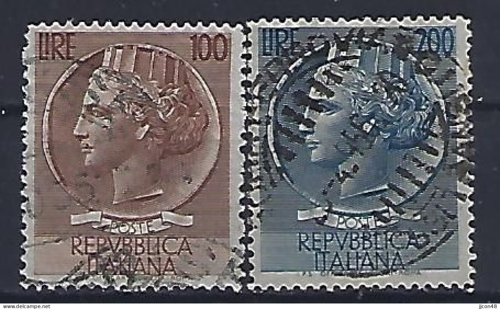 Italy 1954  Italia Turrita (o) Mi.920-921 (Wk 3) - 1946-60: Oblitérés