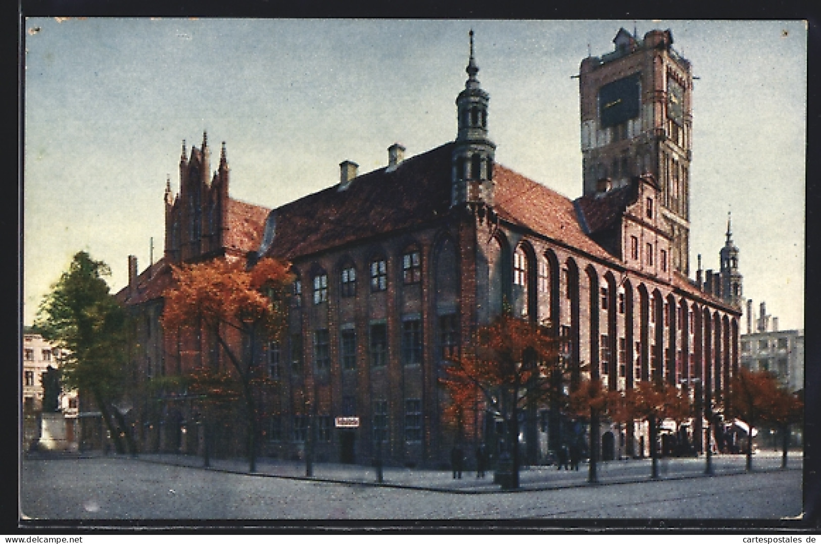 AK Thorn / Torun, Strassenpartie Am Rathaus  - Westpreussen