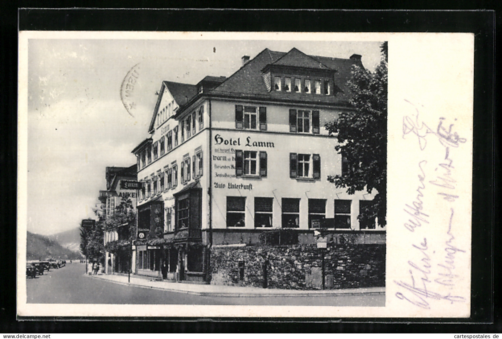 AK Rüdesheim Am Rhein, Hotel Lamm  - Ruedesheim A. Rh.