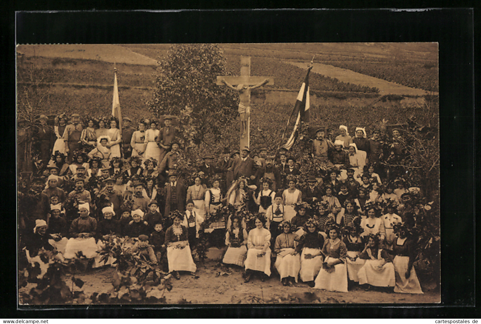 AK Deidesheim, Schluss Der Weinlese 1911, Weingut Kommerzienrat Fritz Eckel, Inh. Gebr. Eckel  - Deidesheim