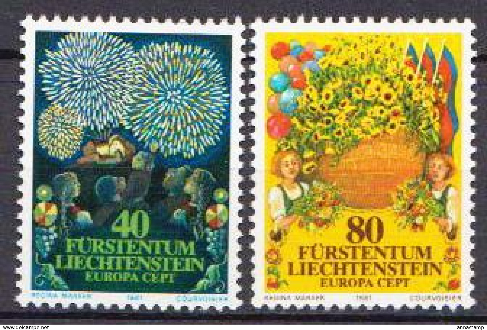 Liechtenstein MNH Set - 1981