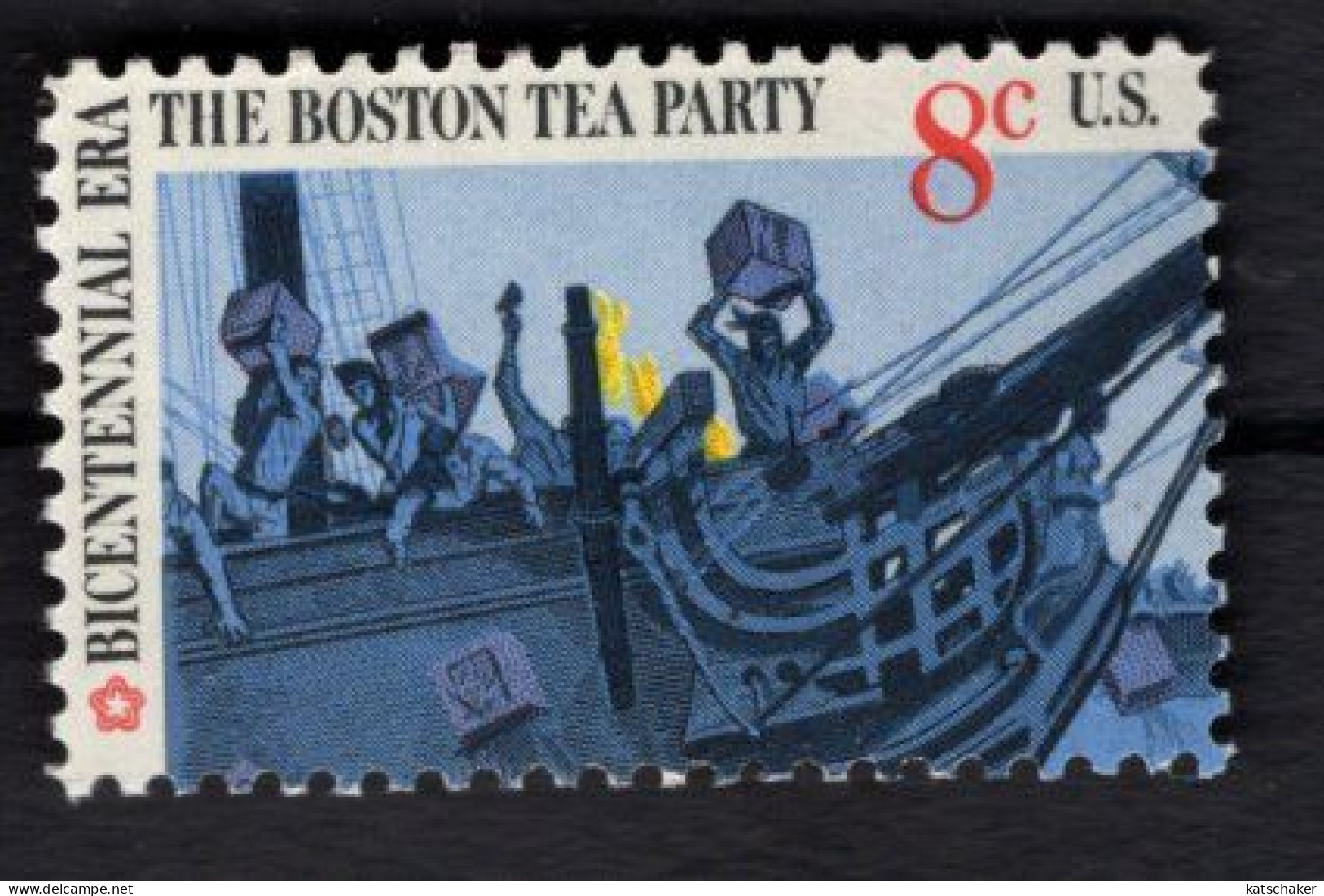 205107160 1973 SCOTT 1480 (XX) POSTFRIS MINT NEVER HINGED - AMERICAN BICENTENNIAL BOSTON TEA PARTY BRITISCH MERCHANTMAN - Nuovi