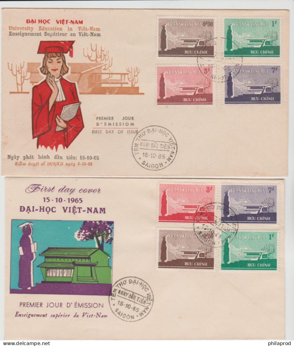 S.VIETNAM   #ERROR  RED DARK COLOR  On Stamp 3$  -  FDC 1965 - Viêt-Nam