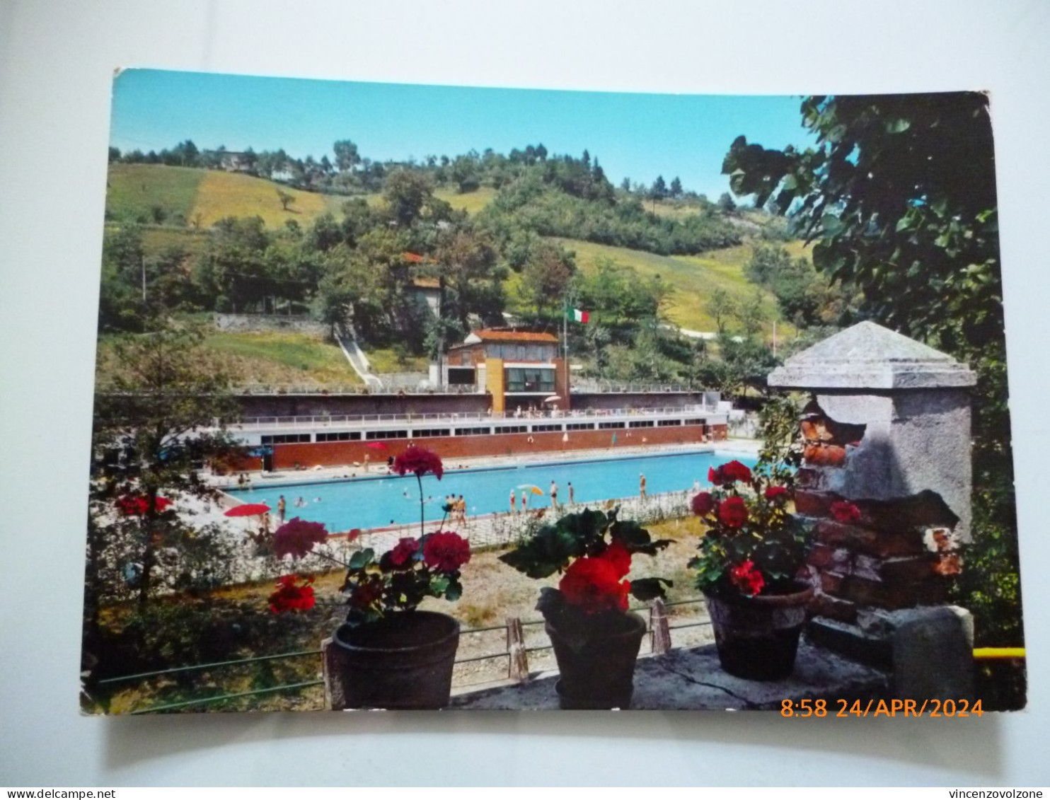 Cartolina Viaggiata "PORETTA TERME Piscina Olimpionica" 1972 - Bologna