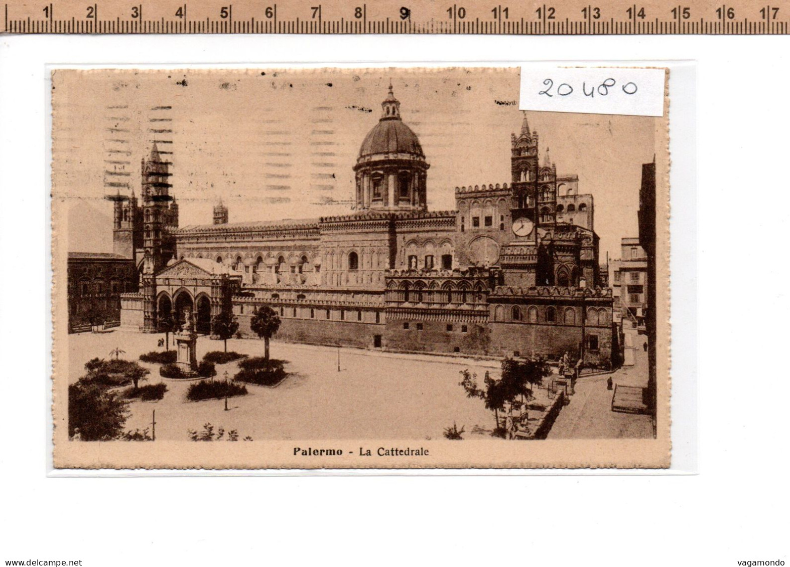 20480  PALERMO LA CATTEDRALE 1924 - Palermo