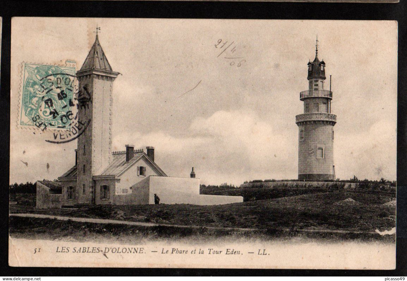 Vendée, Les Sables D'Olonne , Le Phare Et La Tour Eden - Sables D'Olonne