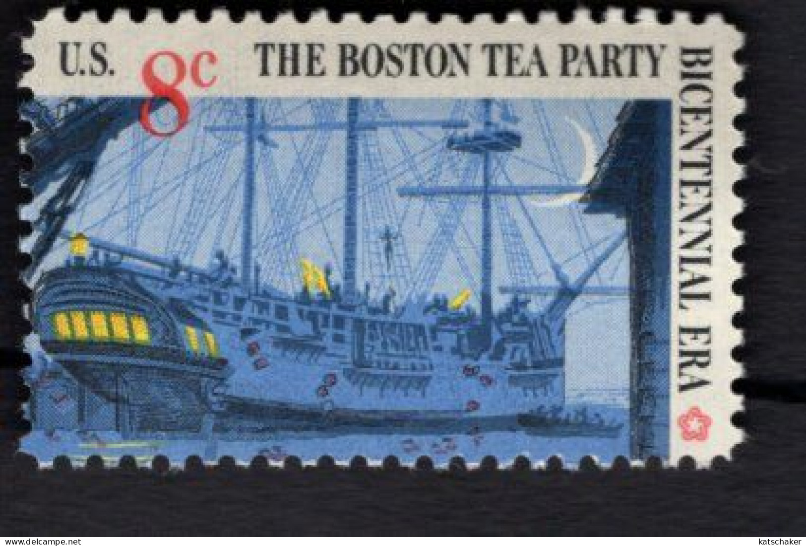 205107347 1973 (XX) SCOTT 1481 POSTFRIS MINT NEVER HINGED - AMERICAN BICENTENNIAL BOSTON TEA PARTY BRITISH TREEMASTER - Ungebraucht