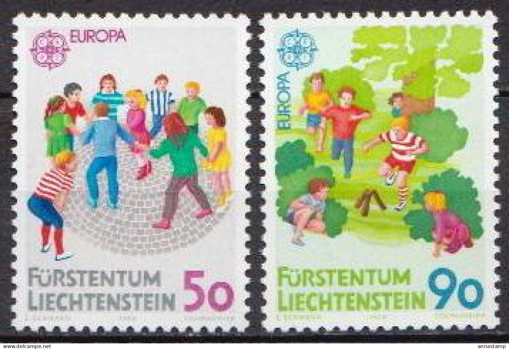 Liechtenstein MNH Set - 1989