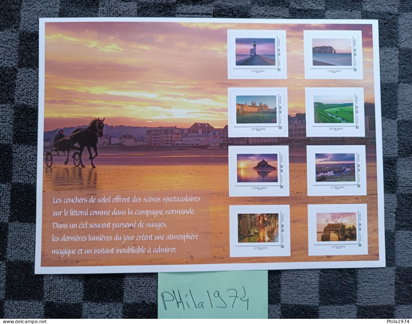 France 2024 Collector 8 Timbres Couchers De Soleil En Normandie - Collectors