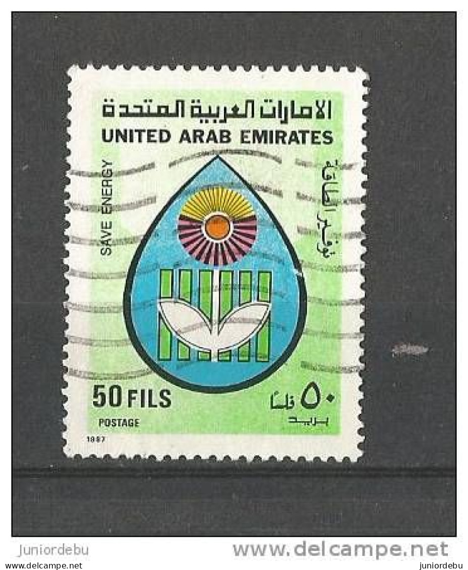 United Arab Emirates  - 1987  - Save Energy   - USED. ( D ) ( Condition As Per Scan ) ( OL 05/05/2013 ) - Verenigde Arabische Emiraten