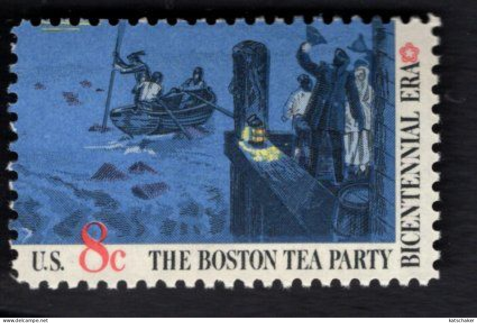 2015394314 1973 SCOTT 1483 (XX) POSTFRIS MINT NEVER HINGED - AMERICAN BICENTENNIAL BOSTON TEA PARTY BOAT & DOCK - Ongebruikt