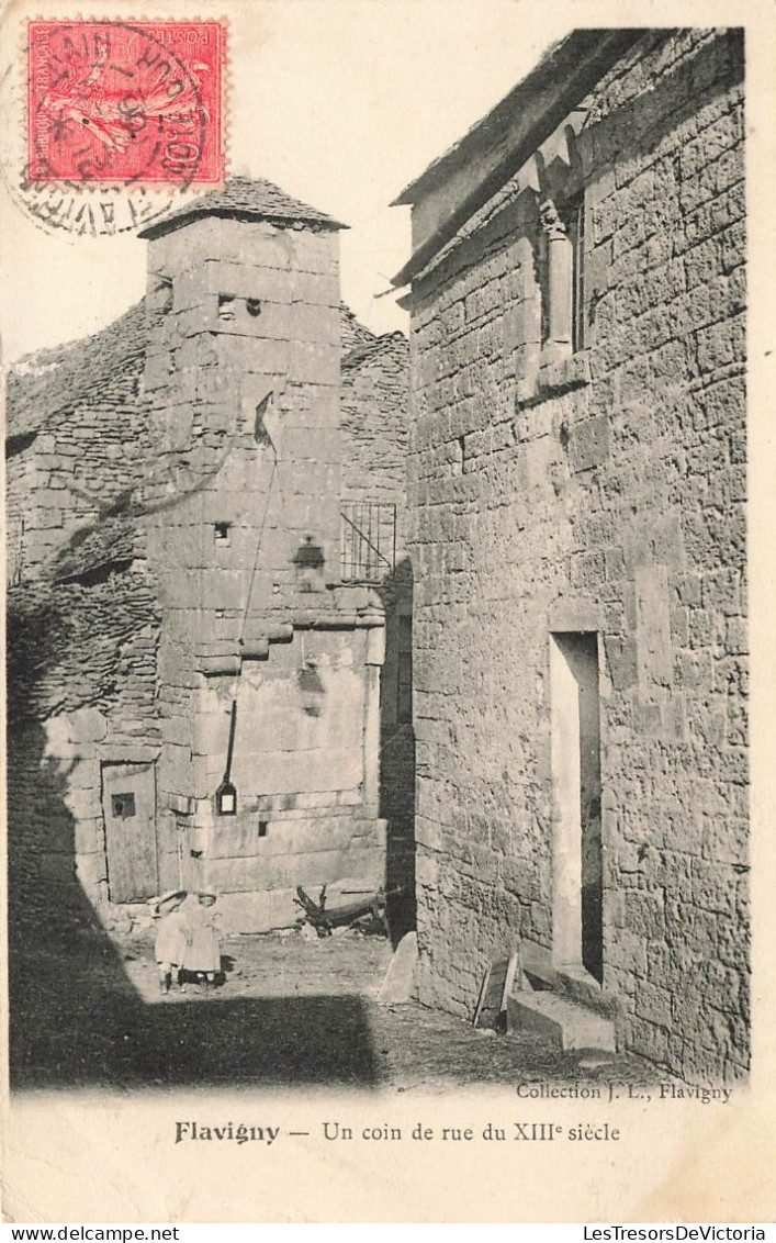 FRANCE - Flavigny - Un Coin De Rue De XIII E Siècle - Vue Panoramique - Carte Postale Ancienne - Montbard