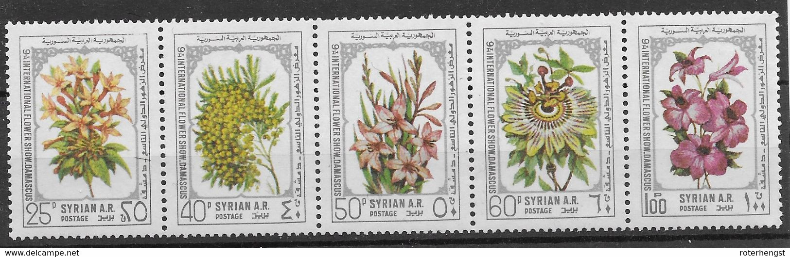 Syria Mnh ** 1981 Set 6 Euros Flowers - Syrie